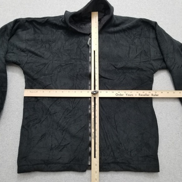 Result Jacket Mens Large Black Reversible Full Zip Pockets Outdoor Fleece - Picture 10 of 12